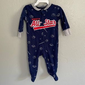 Carter’s “Mommy’s All-Star” Zipup Feetie Pajamas